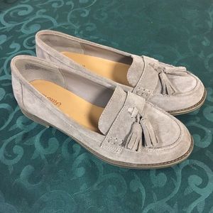 Crown Vintage Moira Grey Suede Loafer